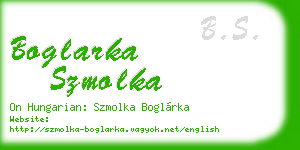 boglarka szmolka business card